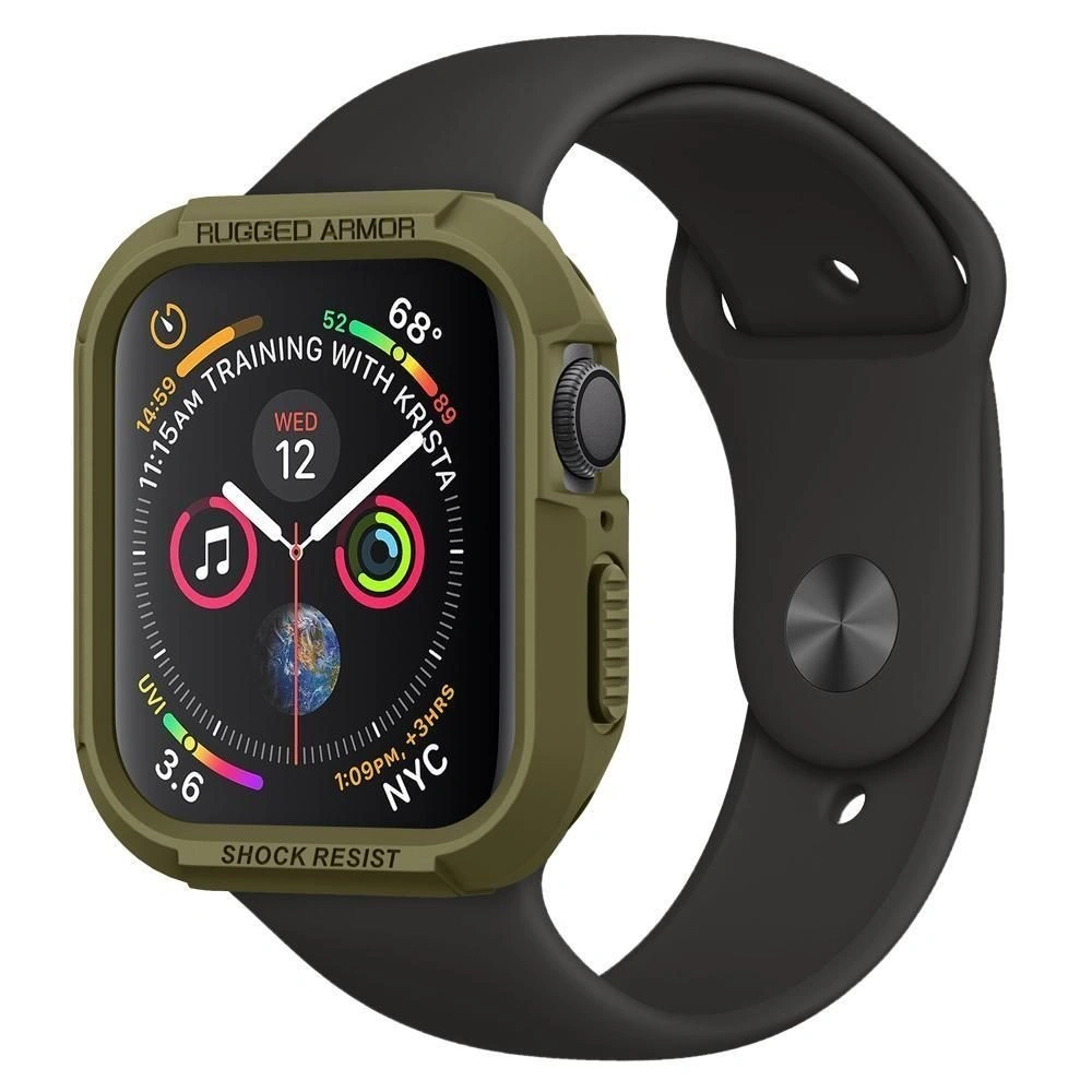 Hurtownia GSM - Etui Spigen Rugged Armor Apple Watch 4/5/6/7/SE 44/45mm Verde măslin - SPN752OLIGRN - {ean13} - Hurt