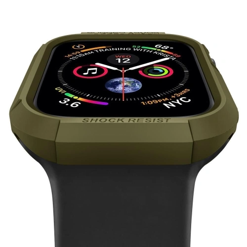 Etui Spigen Rugged Armor Apple Watch 4/5/6/7/SE 44/45mm Olive Green