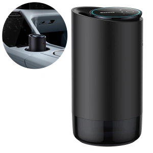 Wholesale Car air freshener Baseus black (white tea / juicy peach) + USB-C cable 1m - BSU4032 - {ean13} - Hurt