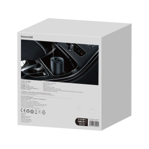 Wholesale Car air freshener Baseus black (white tea / juicy peach) + USB-C cable 1m - BSU4032 - {ean13} - Hurt