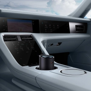 Wholesale Car air freshener Baseus black (white tea / juicy peach) + USB-C cable 1m - BSU4032 - {ean13} - Hurt