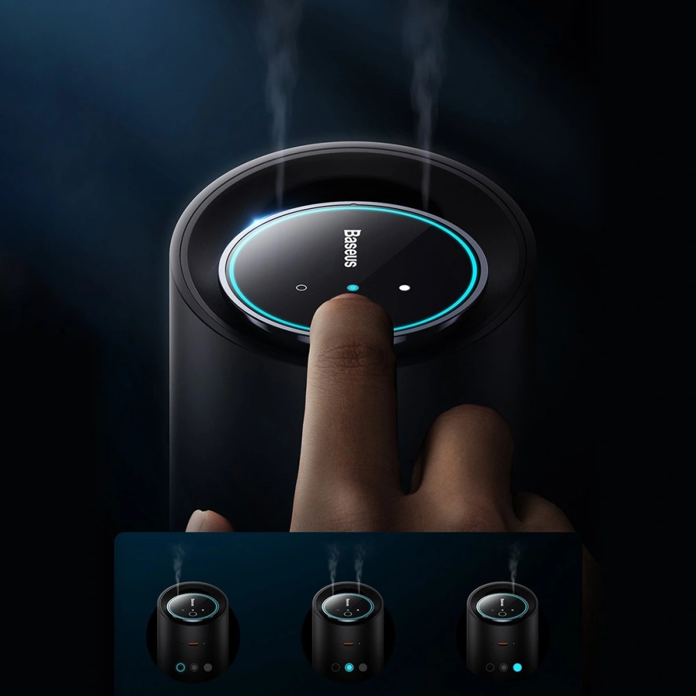 Hurtownia GSM - Odorizant auto Baseus negru (ceai alb / piersică suculentă) + cablu USB-C 1m - BSU4032 - {ean13} - Hurt