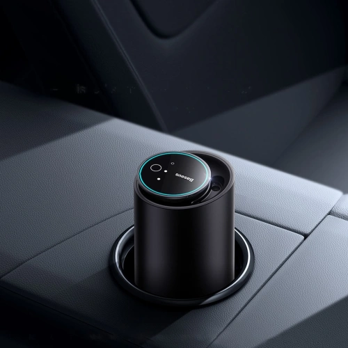 Samochodowy odświeżacz powietrza Baseus czarny (biała herbata / soczysta brzoskwinia) + kabel USB-C 1m