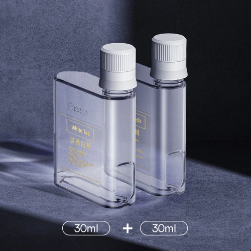 Samochodowy odświeżacz powietrza Baseus czarny (biała herbata / soczysta brzoskwinia) + kabel USB-C 1m