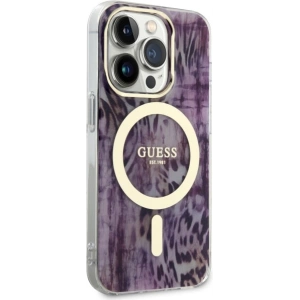 Hurtownia GSM - Etui Guess GUHMP14LHLEOPWP Apple iPhone 14 Pro roz/roz hardcase Leopard MagSafe - GUE2486 - {ean13} - Hurt