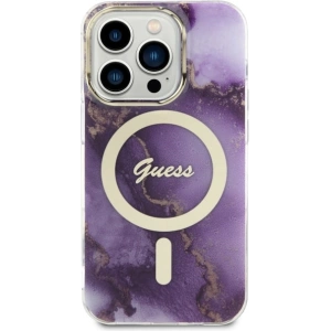 Hurtownia GSM - Etui Guess GUHMP14LHTMRSU Apple iPhone 14 Pro purpurie/hardcase Golden Marble MagSafe - GUE2488 - {ean13} - Hurt