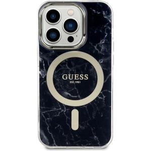 Hurtownia GSM - Etui Guess GUHMP14LPCUMAK Apple iPhone 14 Pro negru/black hardcase Marble MagSafe - GUE2490 - {ean13} - Hurt