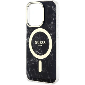 Hurtownia GSM - Etui Guess GUHMP14LPCUMAK Apple iPhone 14 Pro negru/black hardcase Marble MagSafe - GUE2490 - {ean13} - Hurt