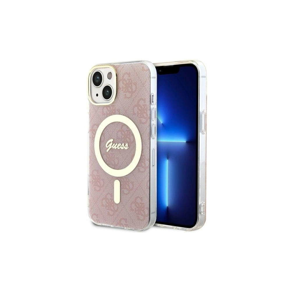 Wholesale Case Guess GUHMP14MH4STP Apple iPhone 14 Plus / 15 Plus pink/pink hardcase 4G MagSafe - GUE2492 - {ean13} - Hurt