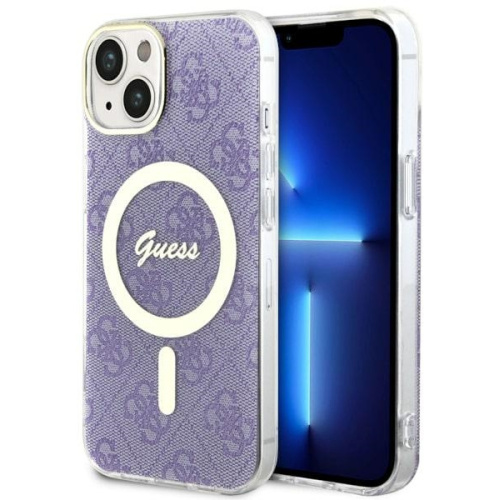 Guess Distributor - 3666339127206 - GUE2493 - Case Guess GUHMP14MH4STU Apple iPhone 14 Plus / 15 Plus purple/purple hardcase 4G MagSafe - B2B homescreen
