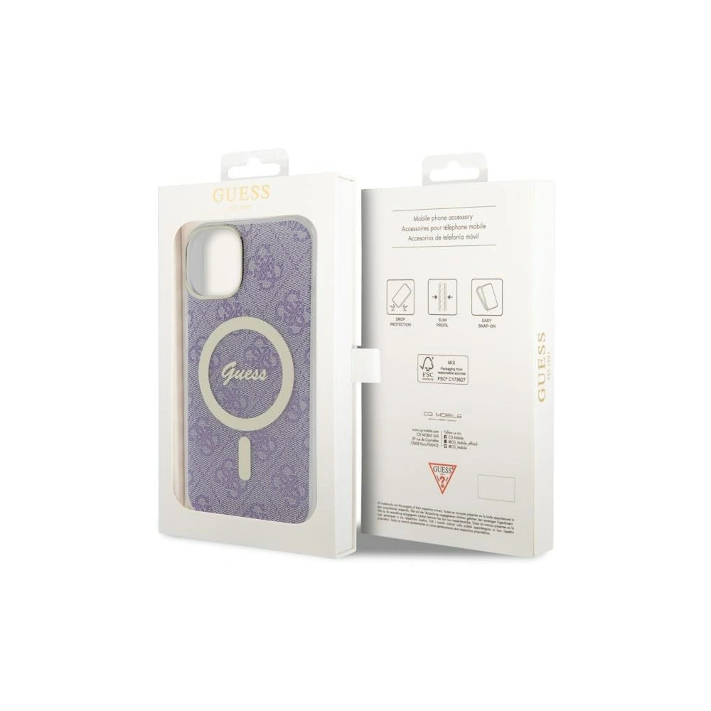 Hurtownia GSM - Etui Guess GUHMP14MH4STU Apple iPhone 14 Plus / 15 Plus purpuriu/purple hardcase 4G MagSafe - GUE2493 - {ean13} - Hurt