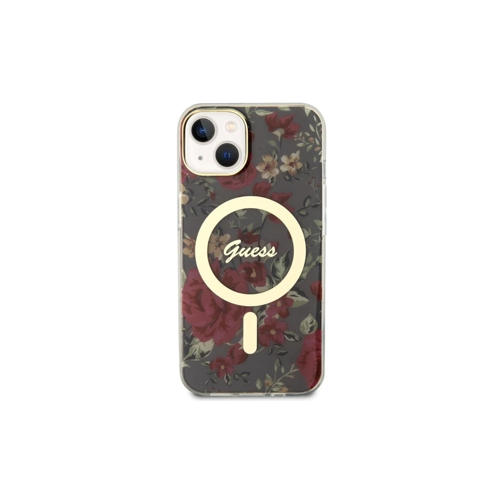 Hurtownia GSM - Etui Guess GUHMP14MHCFWSA Apple iPhone 14 Plus / 15 Plus grün/khaki Hardcase Flower MagSafe - GUE2495 - {ean13} - Hurt