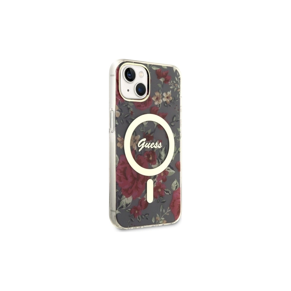 Hurtownia GSM - Etui Guess GUHMP14MHCFWSA Apple iPhone 14 Plus / 15 Plus verde/khaki hardcase Flower MagSafe - GUE2495 - {ean13} - Hurt