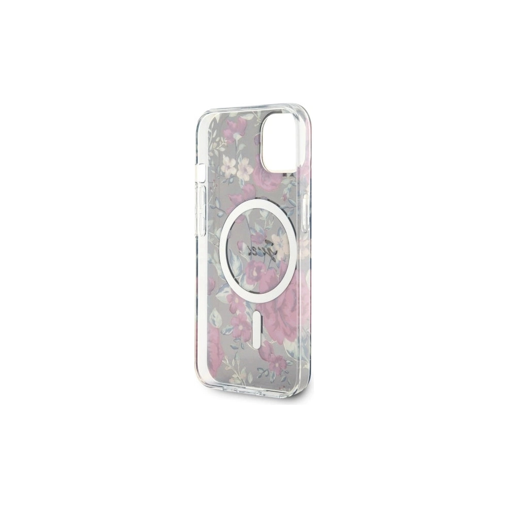Hurtownia GSM - Etui Guess GUHMP14MHCFWSA Apple iPhone 14 Plus / 15 Plus zielony/khaki hardcase Flower MagSafe - GUE2495 - {ean13} - Hurt