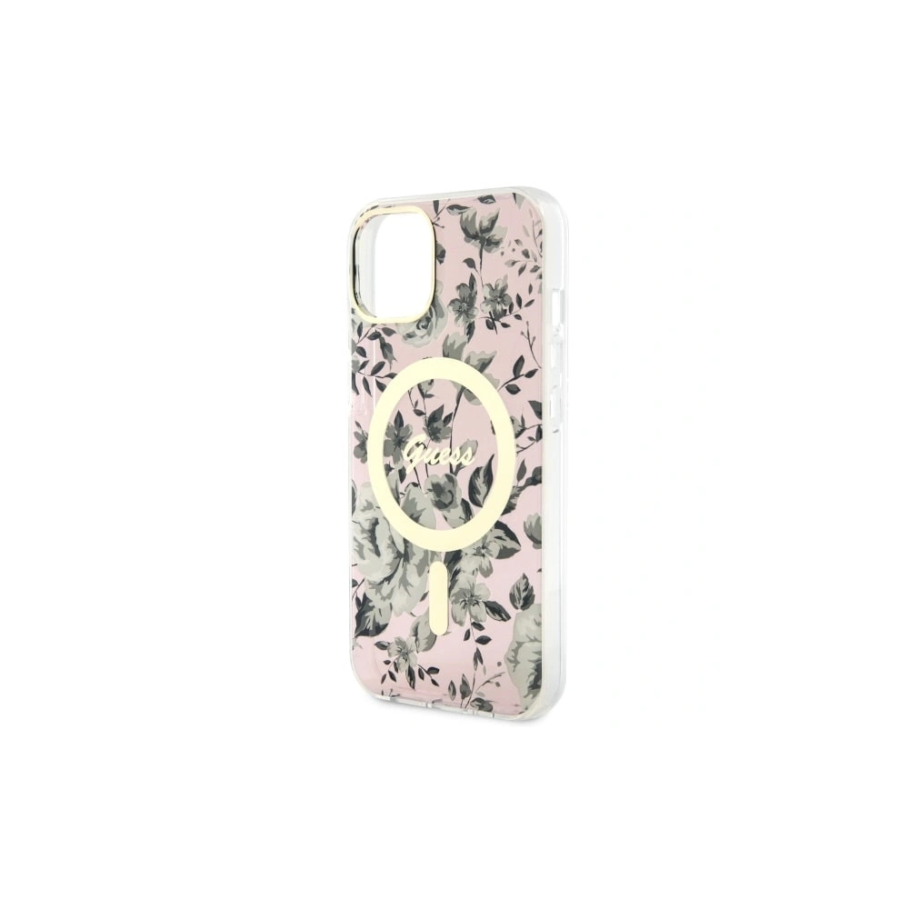 Hurtownia GSM - Etui Guess GUHMP14MHCFWSP Apple iPhone 14 Plus / 15 Plus rózsaszín/pink hardcase Flower MagSafe - GUE2497 - {ean13} - Hurt