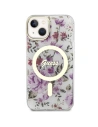 Wholesale Guess GUHMP14MHCFWST Apple iPhone 14 Plus / 15 Plus transparent hardcase Flower MagSafe - GUE2498 - {ean13} - Hurt