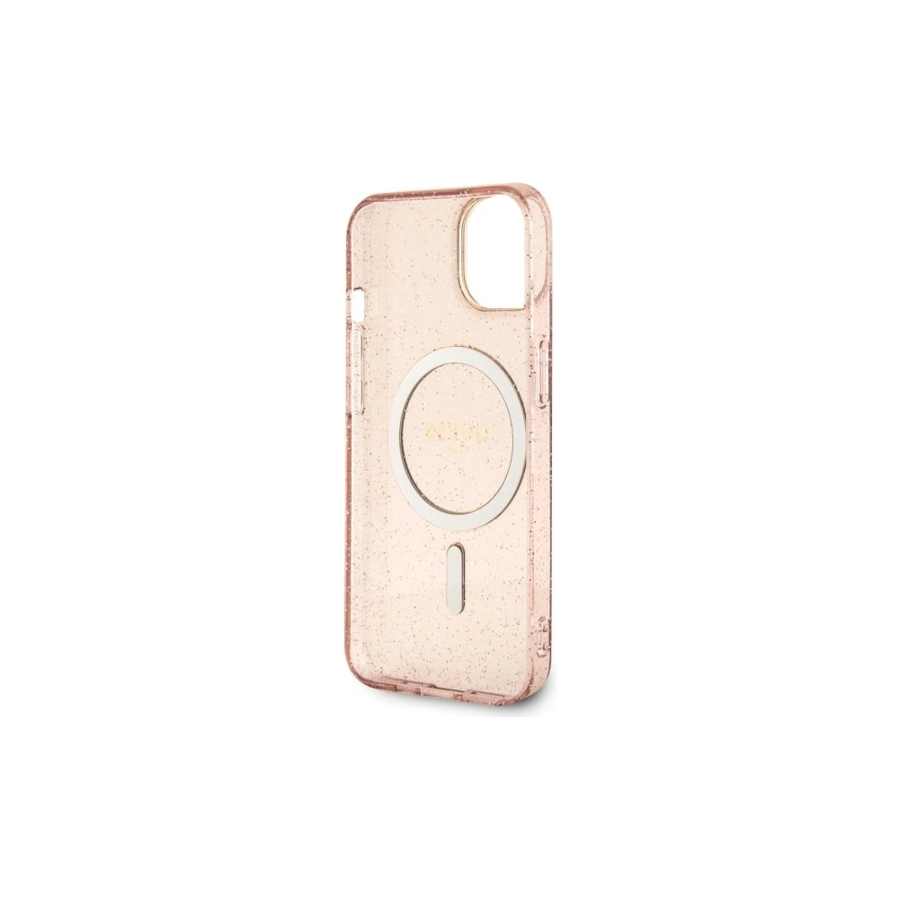 Hurtownia GSM - Etui Guess GUHMP14MHCMCGP Apple iPhone 14 Plus / 15 Plus rozie/pink hardcase Glitter Gold MagSafe - GUE2500 - {ean13} - Hurt