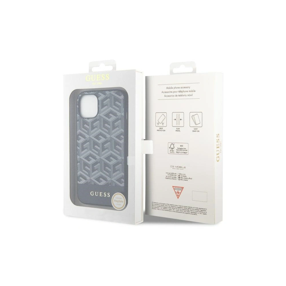 Wholesale Guess GUHMP14MHGCFSEK Apple iPhone 14 Plus / 15 Plus black hardcase GCube Stripes MagSafe - GUE2502 - {ean13} - Hurt