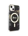Hurtownia GSM - Etui Guess GUHMP14MHTMRSK Apple iPhone 14 Plus / 15 Plus černý/black hardcase Golden Marble MagSafe - GUE2503 - {ean13} - Hurt