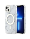 Etui Guess GUHMP14MPCUMAH Apple iPhone 14 Plus / 15 Plus weiß/white Hardcase Marble MagSafe