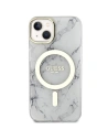 Wholesale Guess GUHMP14MPCUMAH Apple iPhone 14 Plus / 15 Plus white hardcase Marble MagSafe - GUE2504 - {ean13} - Hurt