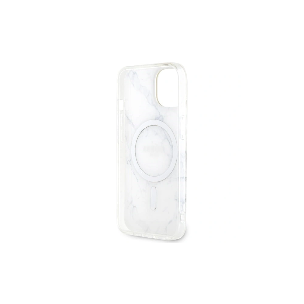 Wholesale Guess GUHMP14MPCUMAH Apple iPhone 14 Plus / 15 Plus white hardcase Marble MagSafe - GUE2504 - {ean13} - Hurt