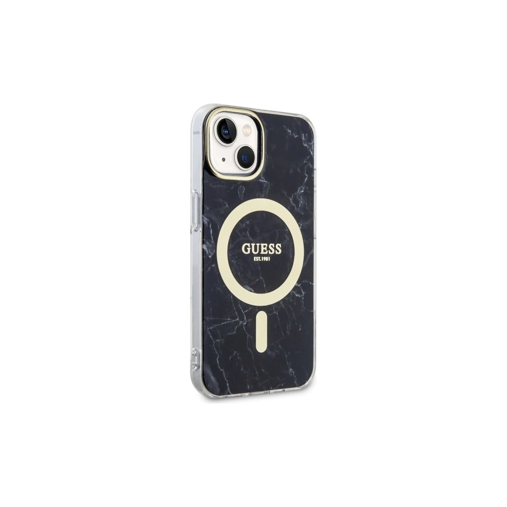 Hurtownia GSM - Etui Guess GUHMP14MPCUMAK Apple iPhone 14 Plus / 15 Plus schwarz/black hardcase Marble MagSafe - GUE2505 - {ean13} - Hurt