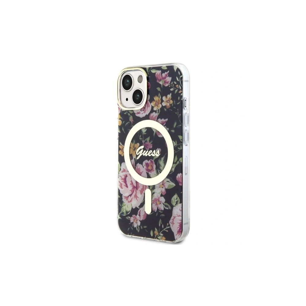 Hurtownia GSM - Etui Guess GUHMP14SHCFWSK Apple iPhone 14 černý/black hardcase Flower MagSafe - GUE2511 - {ean13} - Hurt