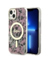 Wholesale Guess GUHMP14SHCFWSP Apple iPhone 14 pink hardcase Flower MagSafe - GUE2512 - {ean13} - Hurt