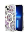 Guess GUHMP14SHCFWST Apple iPhone 14 transparent hardcase Flower MagSafe