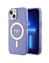 Etui Guess GUHMP14SHCMCGU Apple iPhone 14 purpurowy/purple hardcase Glitter Gold MagSafe