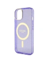 Etui Guess GUHMP14SHCMCGU Apple iPhone 14 purpurowy/purple hardcase Glitter Gold MagSafe