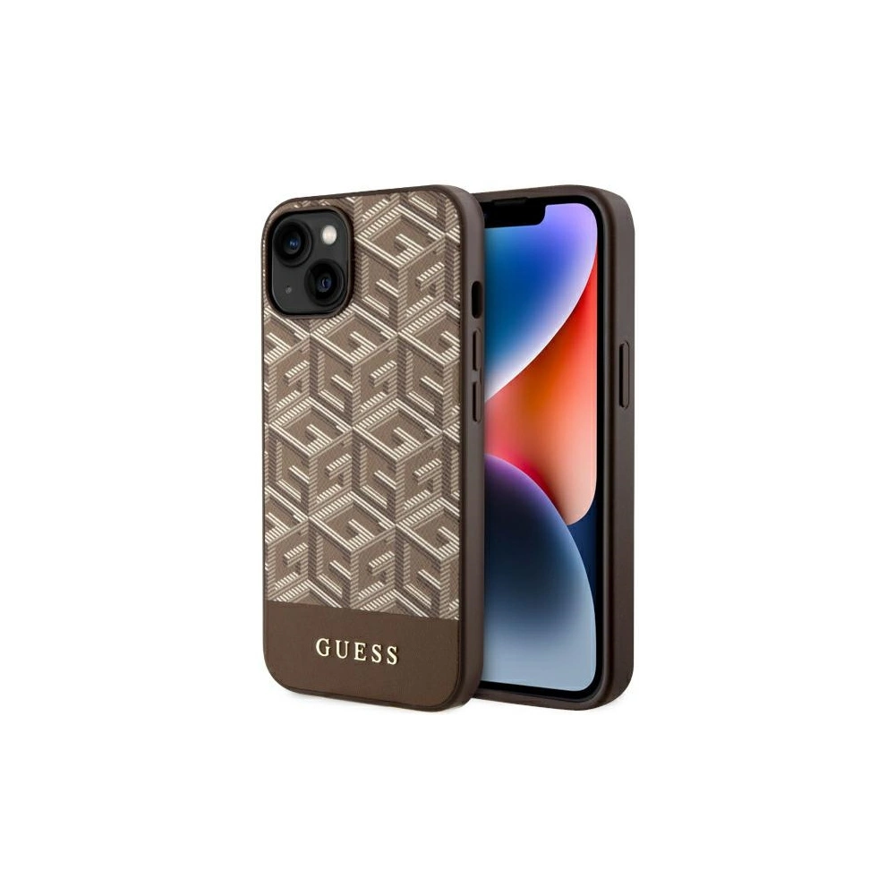 Hurtownia GSM - Etui Guess GUHMP14SHGCFSEW Apple iPhone 14 braun/brown hardcase GCube Stripes MagSafe - GUE2518 - {ean13} - Hurt