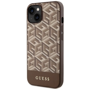 Etui Guess GUHMP14SHGCFSEW Apple iPhone 14 brązowy/brown hardcase GCube Stripes MagSafe