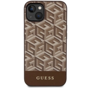 Etui Guess GUHMP14SHGCFSEW Apple iPhone 14 brązowy/brown hardcase GCube Stripes MagSafe