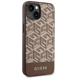 Etui Guess GUHMP14SHGCFSEW Apple iPhone 14 brązowy/brown hardcase GCube Stripes MagSafe