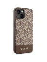 Etui Guess GUHMP14SHGCFSEW Apple iPhone 14 brązowy/brown hardcase GCube Stripes MagSafe