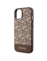 Etui Guess GUHMP14SHGCFSEW Apple iPhone 14 brązowy/brown hardcase GCube Stripes MagSafe