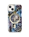 Etui Guess GUHMP14SHLEOPWB Apple iPhone 14 niebieski/blue hardcase Leopard MagSafe