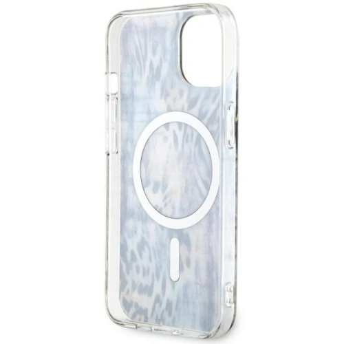 Etui Guess GUHMP14SHLEOPWB Apple iPhone 14 niebieski/blue hardcase Leopard MagSafe