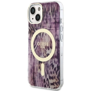 Etui Guess GUHMP14SHLEOPWP Apple iPhone 14 różowy/pink hardcase Leopard MagSafe