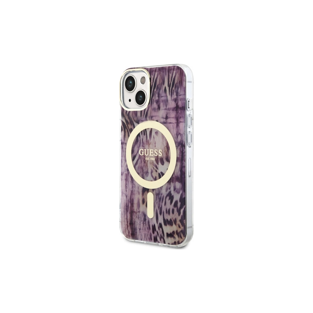 Hurtownia GSM - Etui Guess GUHMP14SHLEOPWP Apple iPhone 14 różowy/pink hardcase Leopard MagSafe - GUE2520 - {ean13} - Hurt