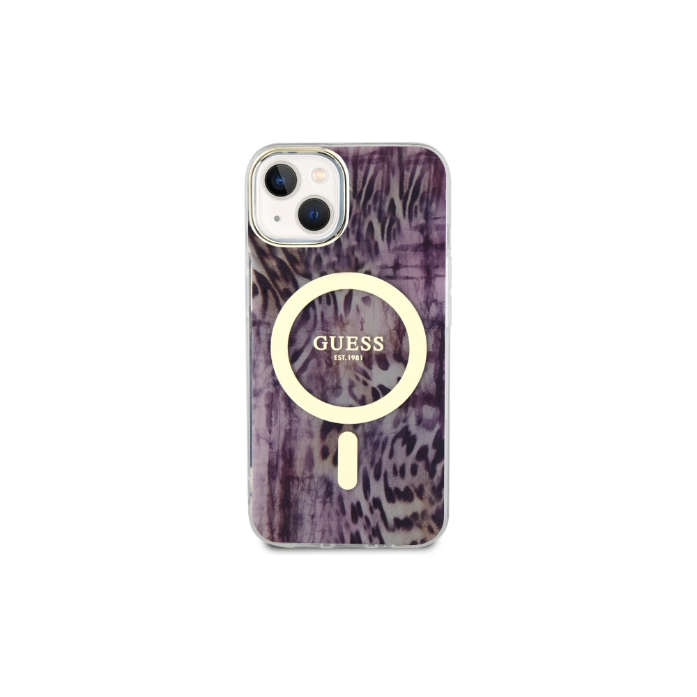 Hurtownia GSM - Etui Guess GUHMP14SHLEOPWP Apple iPhone 14 różowy/pink hardcase Leopard MagSafe - GUE2520 - {ean13} - Hurt