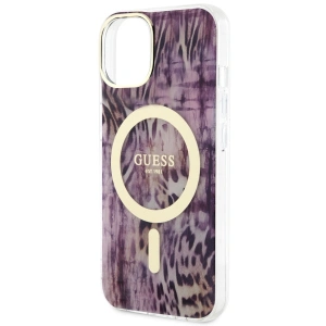 Etui Guess GUHMP14SHLEOPWP Apple iPhone 14 różowy/pink hardcase Leopard MagSafe