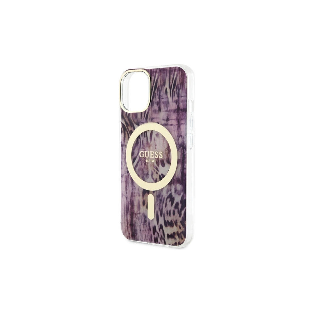 Hurtownia GSM - Etui Guess GUHMP14SHLEOPWP Apple iPhone 14 rosa/pink Hardcase Leopard MagSafe - GUE2520 - {ean13} - Hurt