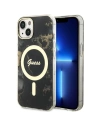 Etui Guess GUHMP14SHTMRSK Apple iPhone 14 czarny/black hardcase Golden Marble MagSafe