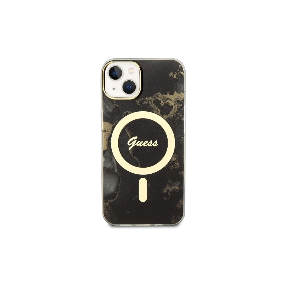 Hurtownia GSM - Etui Guess GUHMP14SHTMRSK Apple iPhone 14 czarny/black hardcase Golden Marble MagSafe - GUE2521 - {ean13} - Hurt