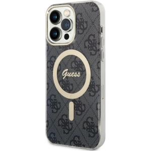 Etui Guess GUHMP14XH4STK Apple iPhone 14 Pro Max czarny/black hardcase 4G MagSafe