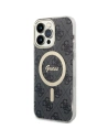 Etui Guess GUHMP14XH4STK Apple iPhone 14 Pro Max schwarz/black hardcase 4G MagSafe