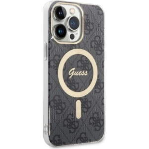 Guess GUHMP14XH4STK Apple iPhone 14 Pro Max black hardcase 4G MagSafe